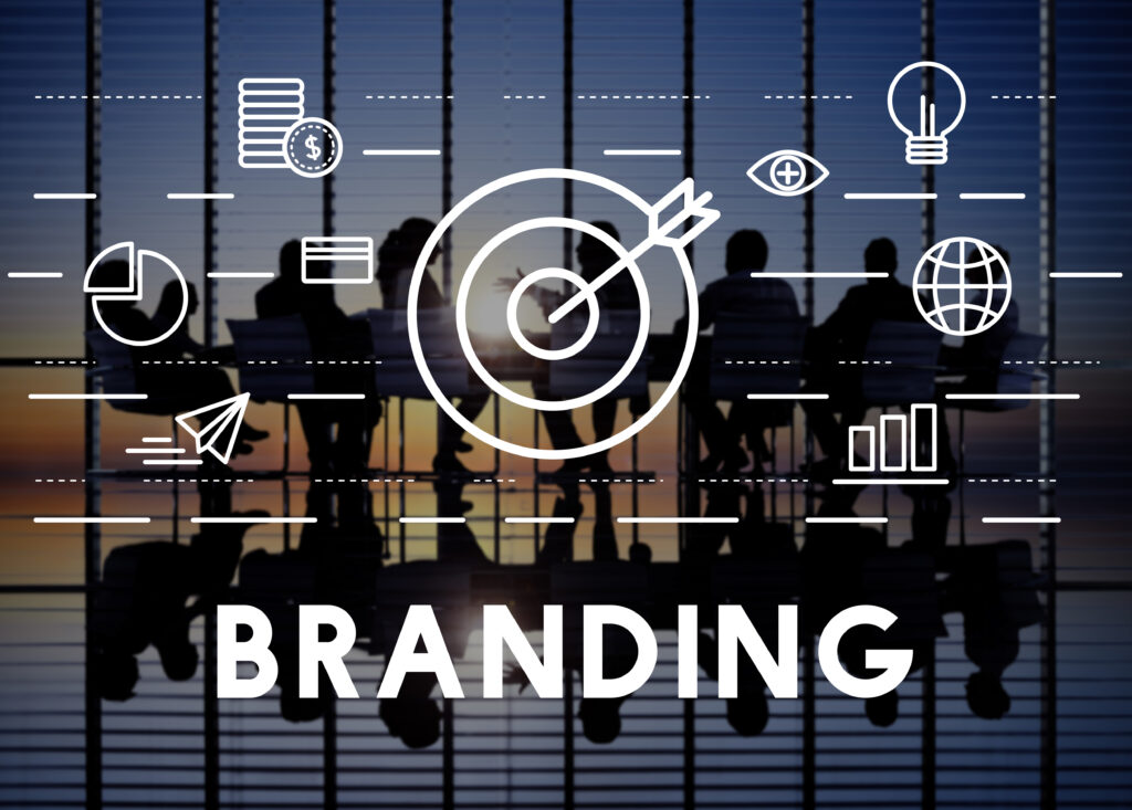 Branding strategy including brand identity, messaging, and visual consistency